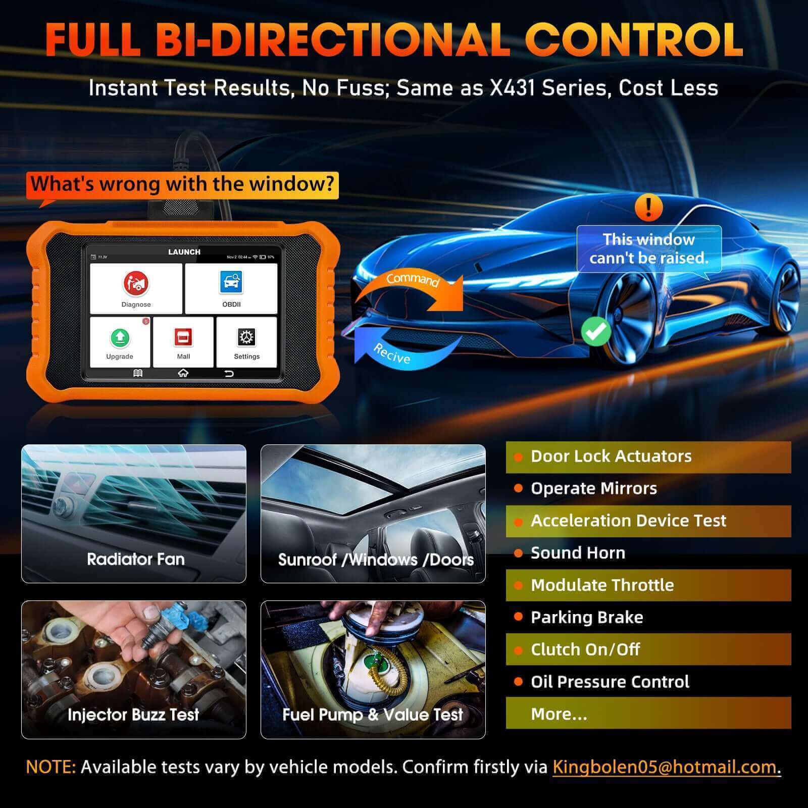 LAUNCH X431 Creader Elite 2.0 for Land Rover Bi directional Diagnostic Tool (Support Jaguar/Land Rover)