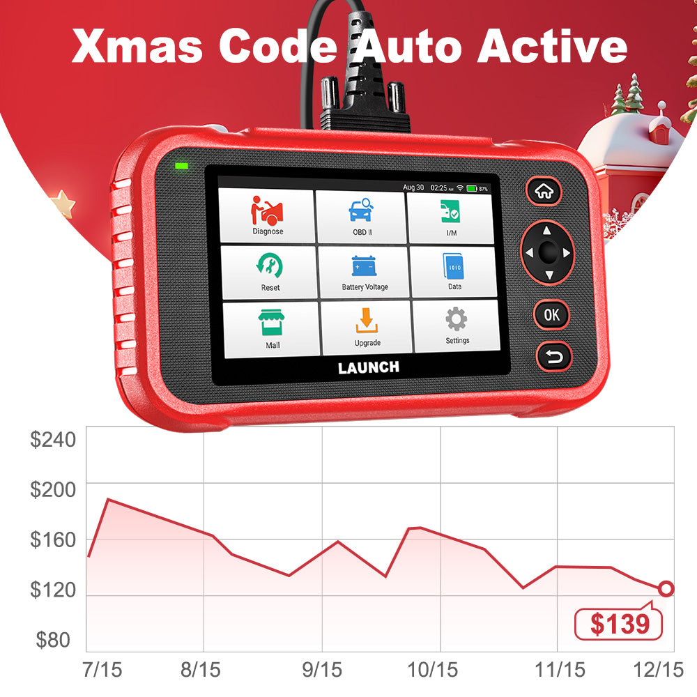 {Beat The 'Zon Prices}LAUNCH CRP123E Plus Elite OBD2 Scanner – All-System Diagnostic Tool with Oil Reset, SAS Calibration, Throttle Adaptation, Battery Test, Auto VIN, FCA AutoAuth, Free Lifetime Updates