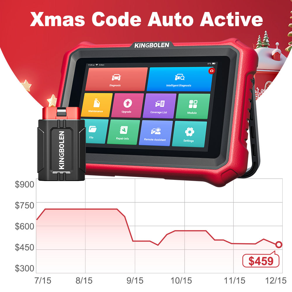 {Beat The 'Zon Prices}KINGBOLEN K8 PRO OE-LEVEL Car Diagnostic Tool with Lifetime Free Updates, Bluetooth 8" Wireless Scanner, ECU Coding, Bi-Directional, 34+ Reset, CANFD, DOIP, FCA AutoAuth