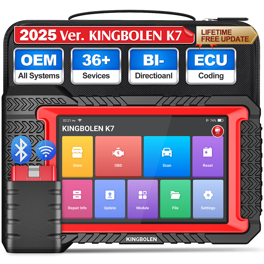 KINGBOLEN® K7 All Systems Bidirectional Test Bluetooth OBD2 Scanner with Lifetime Free Update