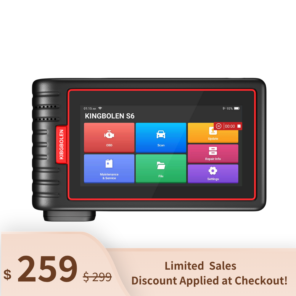 KINGBOLEN® S6 Bluetooth OBD2 Scanner with 28 Reset Functions and Lifetime Free Update