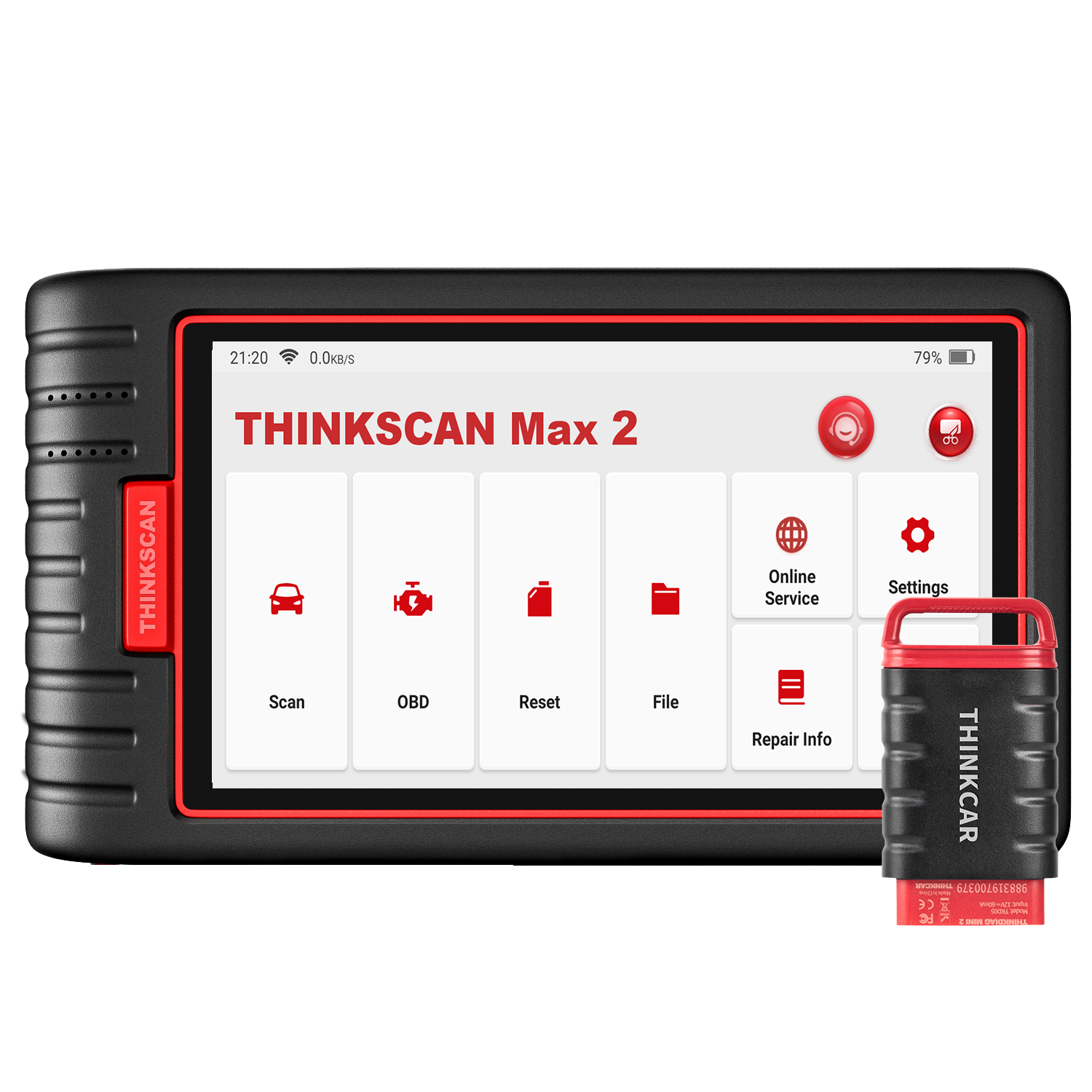 Thinkcar Thinkscan Max2 OBD2 Scanner 2025, Wireless All-System Tool with 28+ Resets & Lifetime Free Updates