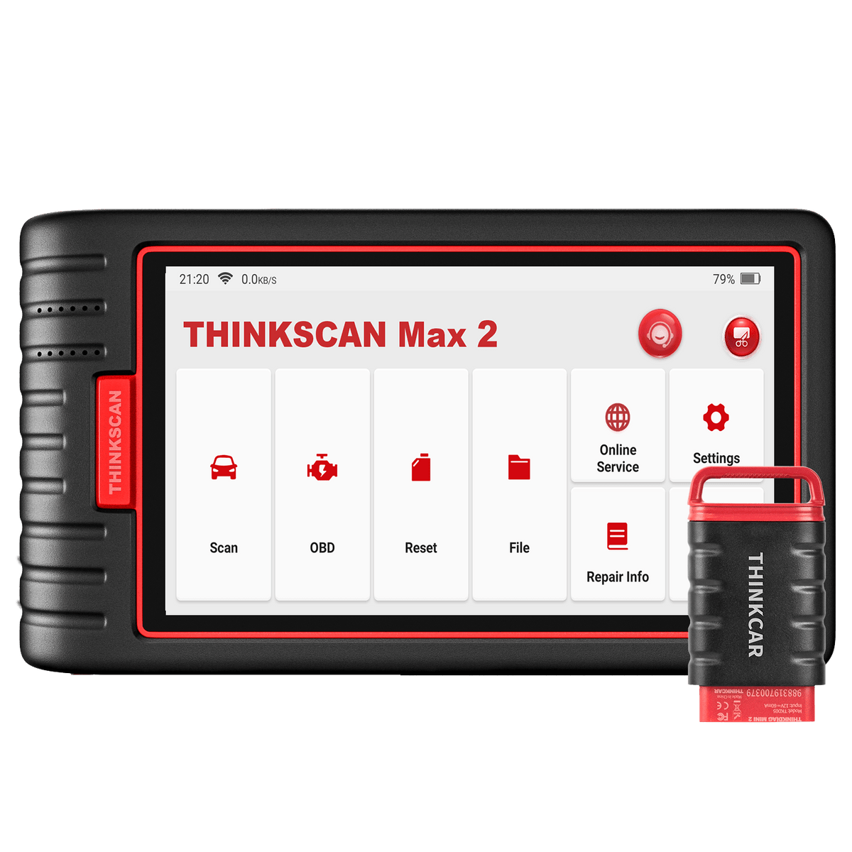 Thinkcar Thinkscan Max2 OBD2 Scanner, Wireless All-System Tool with 28+ Resets & Lifetime Free Updates
