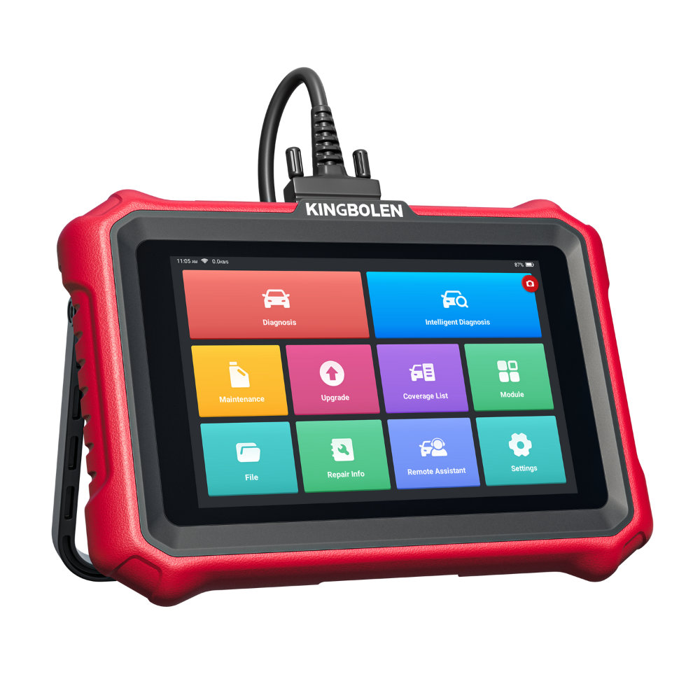 KINGBOLEN K8 Elite OBD2 Scanner with Lifetime Free Updates, 8" Wireless Diagnostic Tool, ECU Coding, Bi-Directional, 34+ Reset, CANFD, DOIP, FCA AutoAuth