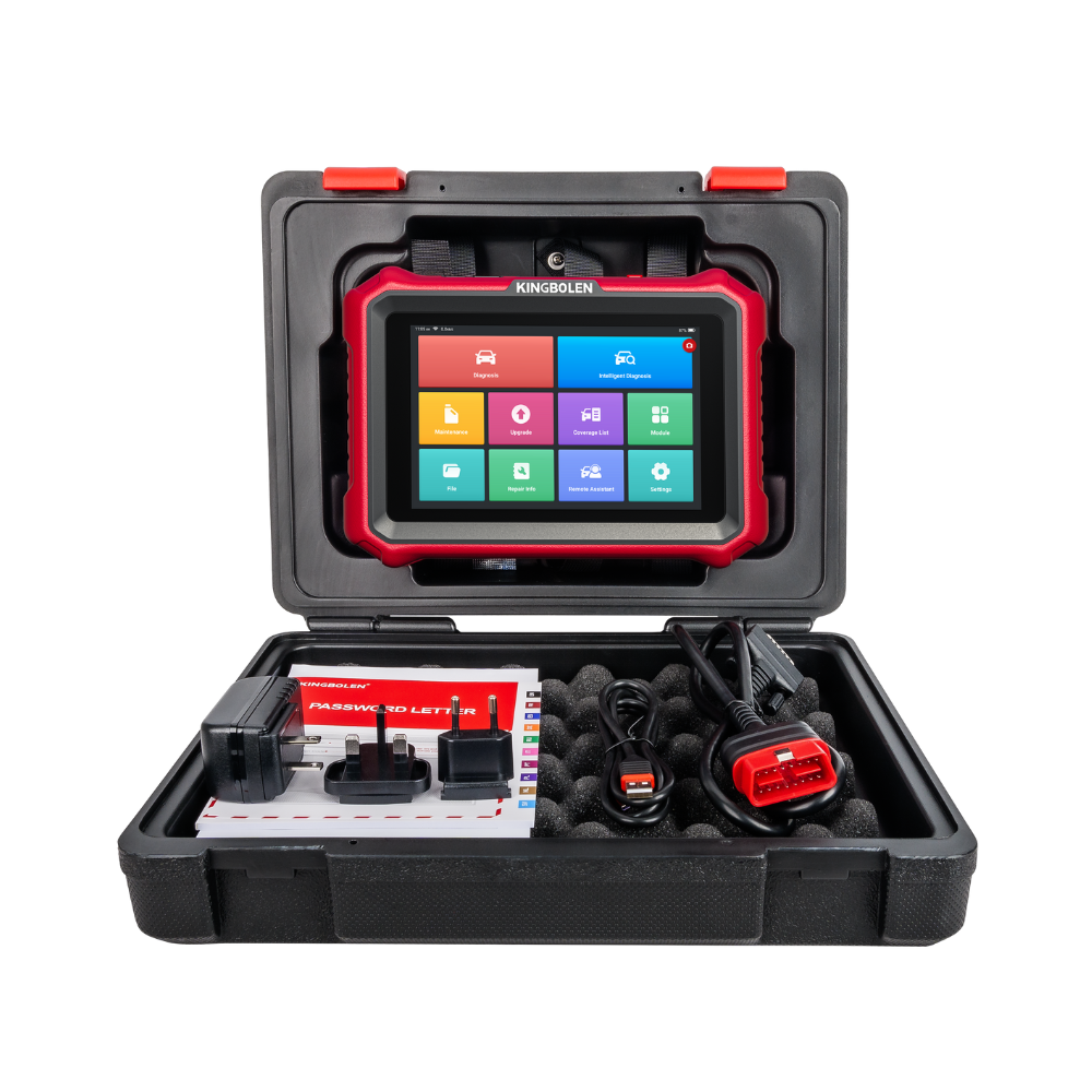 KINGBOLEN K8 Elite OBD2 Scanner with Lifetime Free Updates, 8" Wireless Diagnostic Tool, ECU Coding, Bi-Directional, 34+ Reset, CANFD, DOIP, FCA AutoAuth