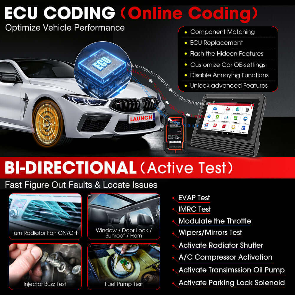 LAUNCH X431 PRO V5.0 2024 Diagnostic Scan Tool with CANFD for 2024 Models Same as X431 V+, ECU Coding Active Test 37+ Resets OEM Full System OBD2 Scanner, AutoAuth for FCA SGW, 2 Years Free Update