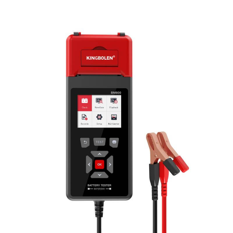 KINGBOLEN® BM800 Car Heavy Duty Truck Battery Tester 6V12V24V Cranking Charging Test With Printer