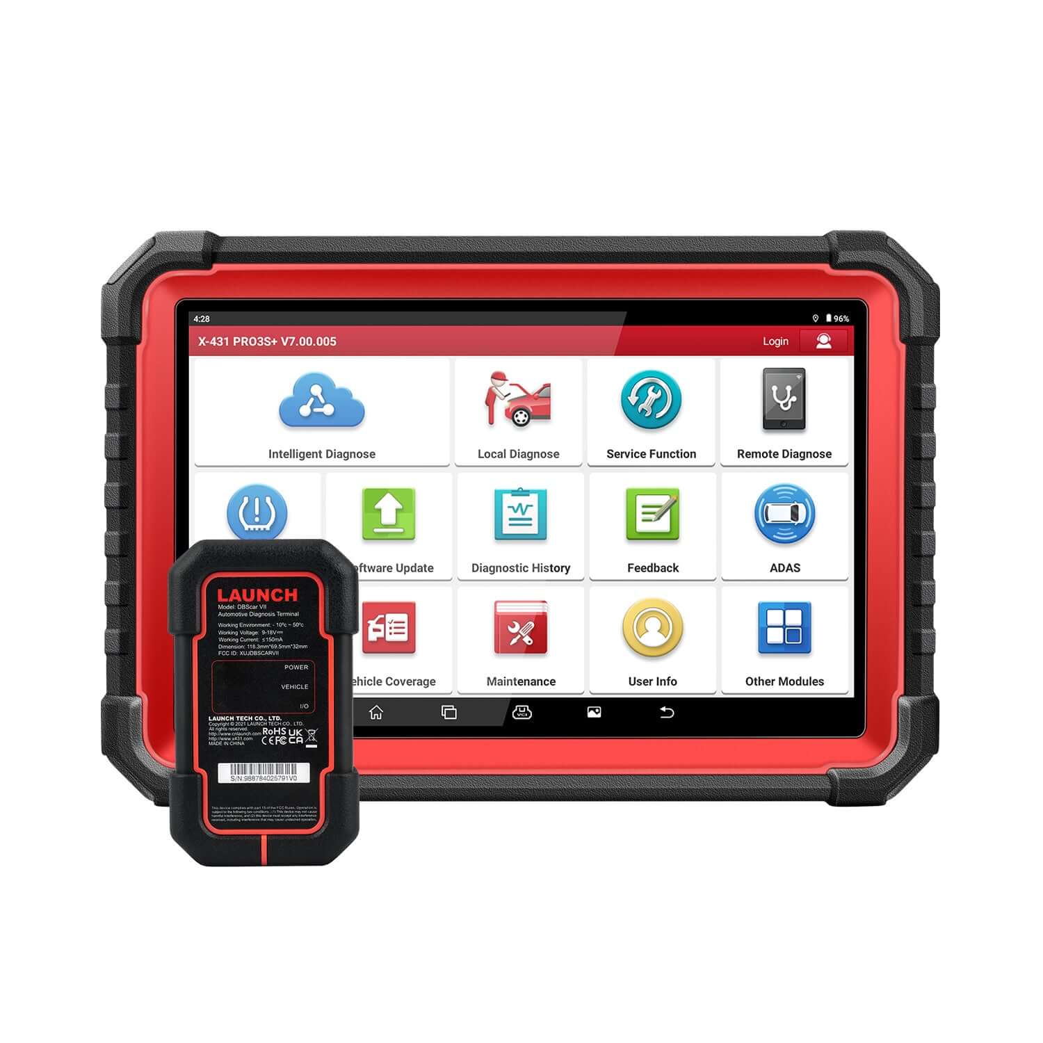 2025 LAUNCH® X431 PRO3S+ V5.0 10.1’ INCH Full System Car Diagnostic Tools with CAN FD, OBD/OBD2 Full System Scanner & Topology Map