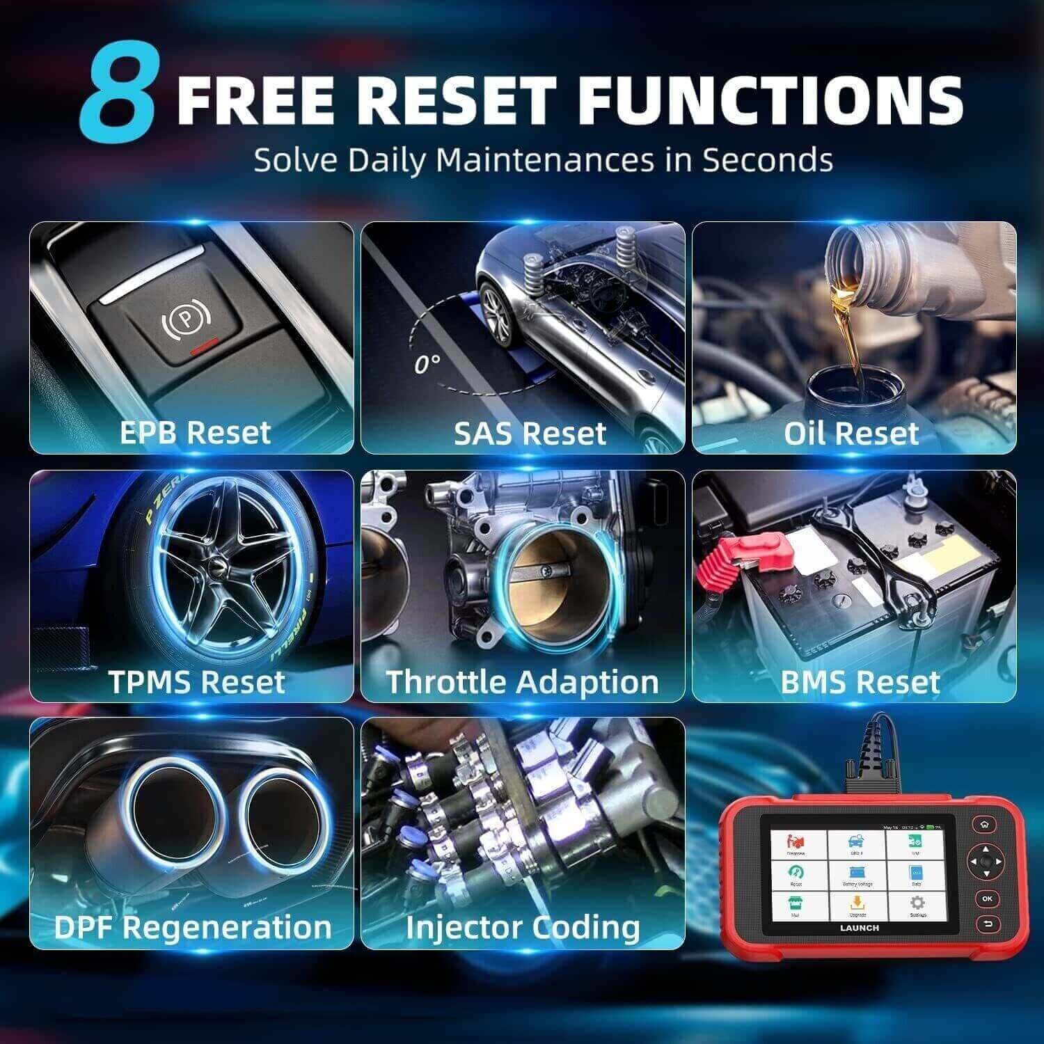 2025 Launch CRP129i OBD2 Car Scanner Engine ABS SRS SAS TPMS EPB Diagnostic Tool