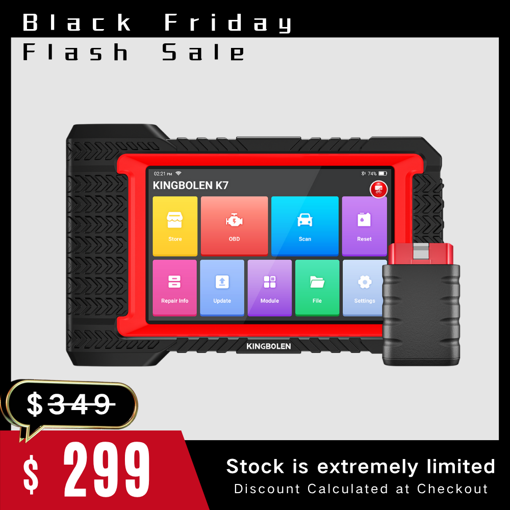 KINGBOLEN® K7 All Systems Bidirectional Test Bluetooth OBD2 Scanner with Lifetime Free Update