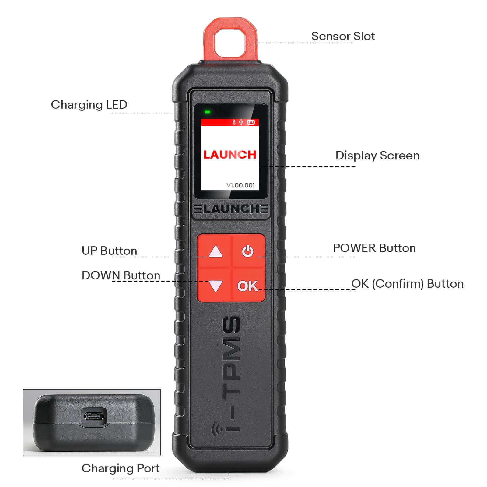 2025 Launch X431 i-TPMS Tire Pressure Detector Upgraded of TSGUN Work with Launch X431 V, V+, PRO3S+, Pro3, Pro5 and PAD V