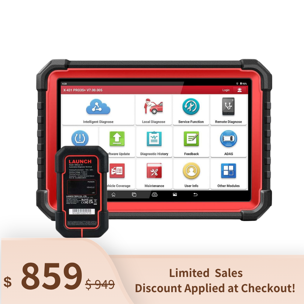 2025 LAUNCH® X431 PRO3S+ V5.0 10.1’ INCH Full System Car Diagnostic Tools with CAN FD, OBD/OBD2 Full System Scanner & Topology Map