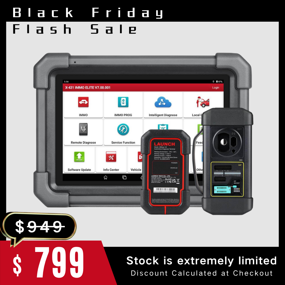 LAUNCH® X431 IMMO Elite Key Programmer All System With 40+ Reset Service Diagnostic Tool Support CANFD & DOIP
