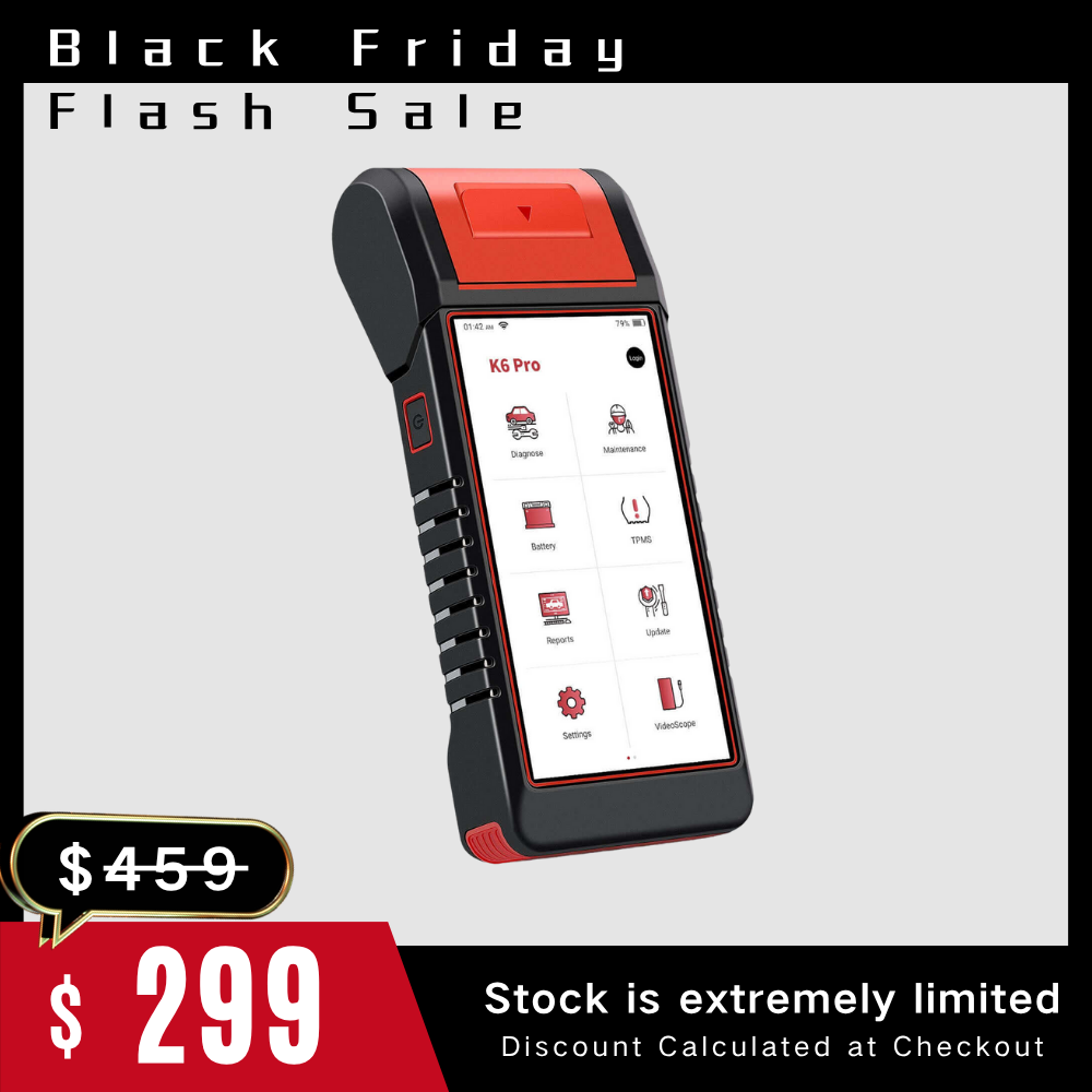 KINGBOLEN® K6 PRO All Systems Battery Tester TPMS Printer Diagnostic Scanner with 2 Years Free update K7 upgrate version