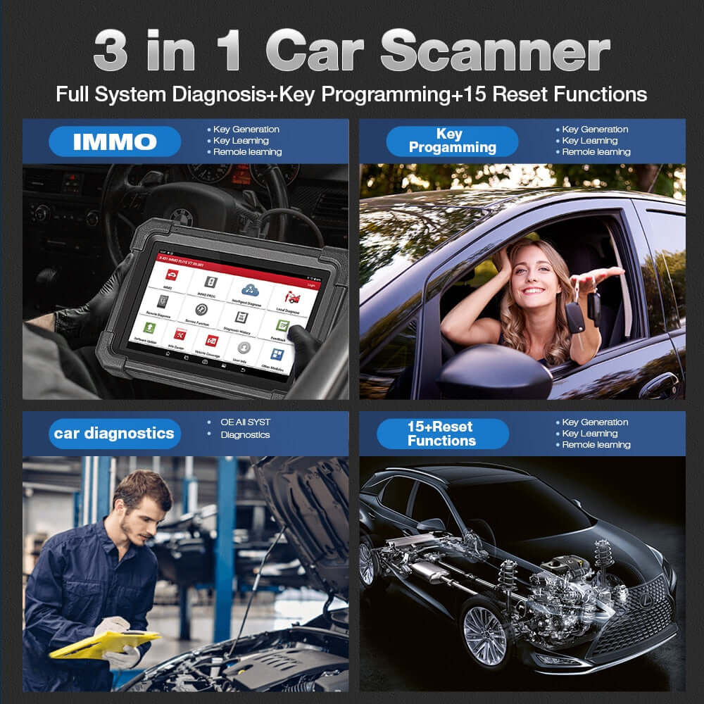 LAUNCH® X431 IMMO Elite Key Programmer All System With 40+ Reset Service Diagnostic Tool Support CANFD & DOIP