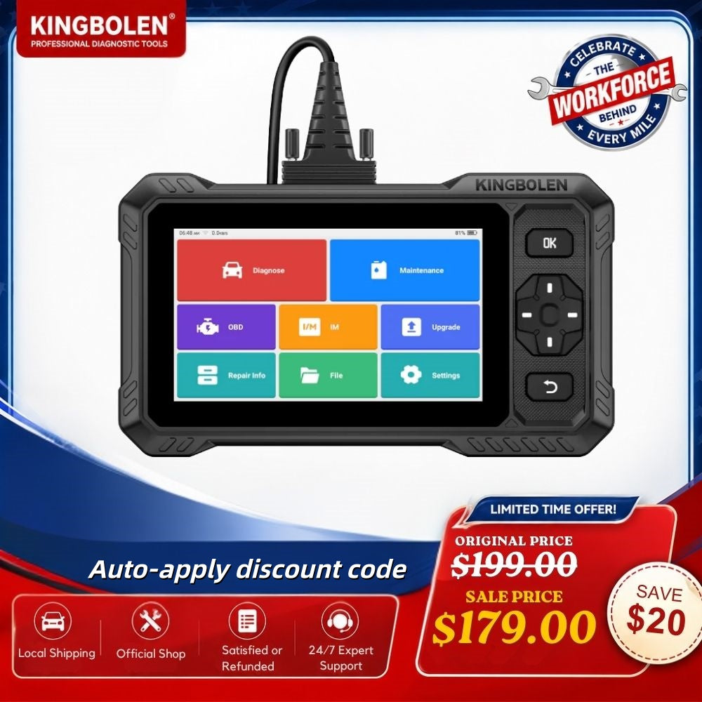 KINGBOLEN S6 ELITE Free Updates Full System Bi-Directional OBD2 Scanner