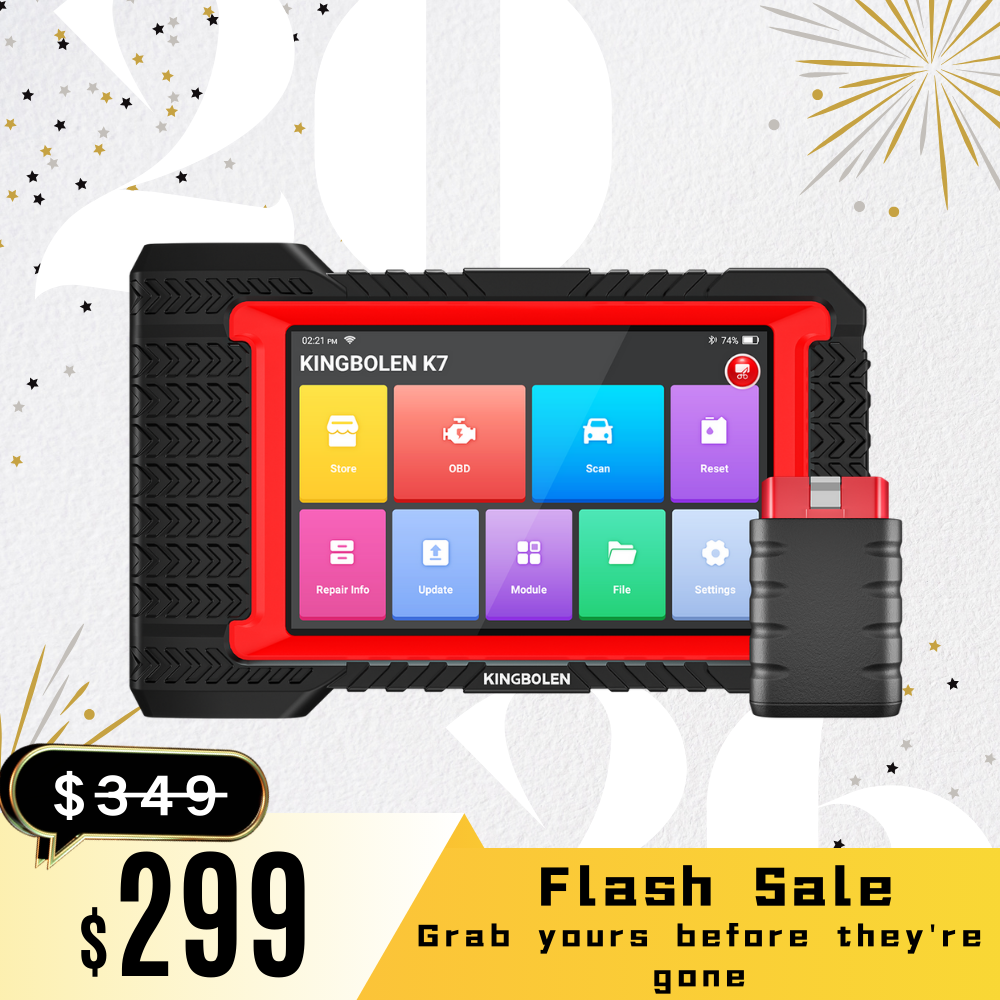 KINGBOLEN® K7 All Systems Bidirectional Test Bluetooth OBD2 Scanner with Lifetime Free Update