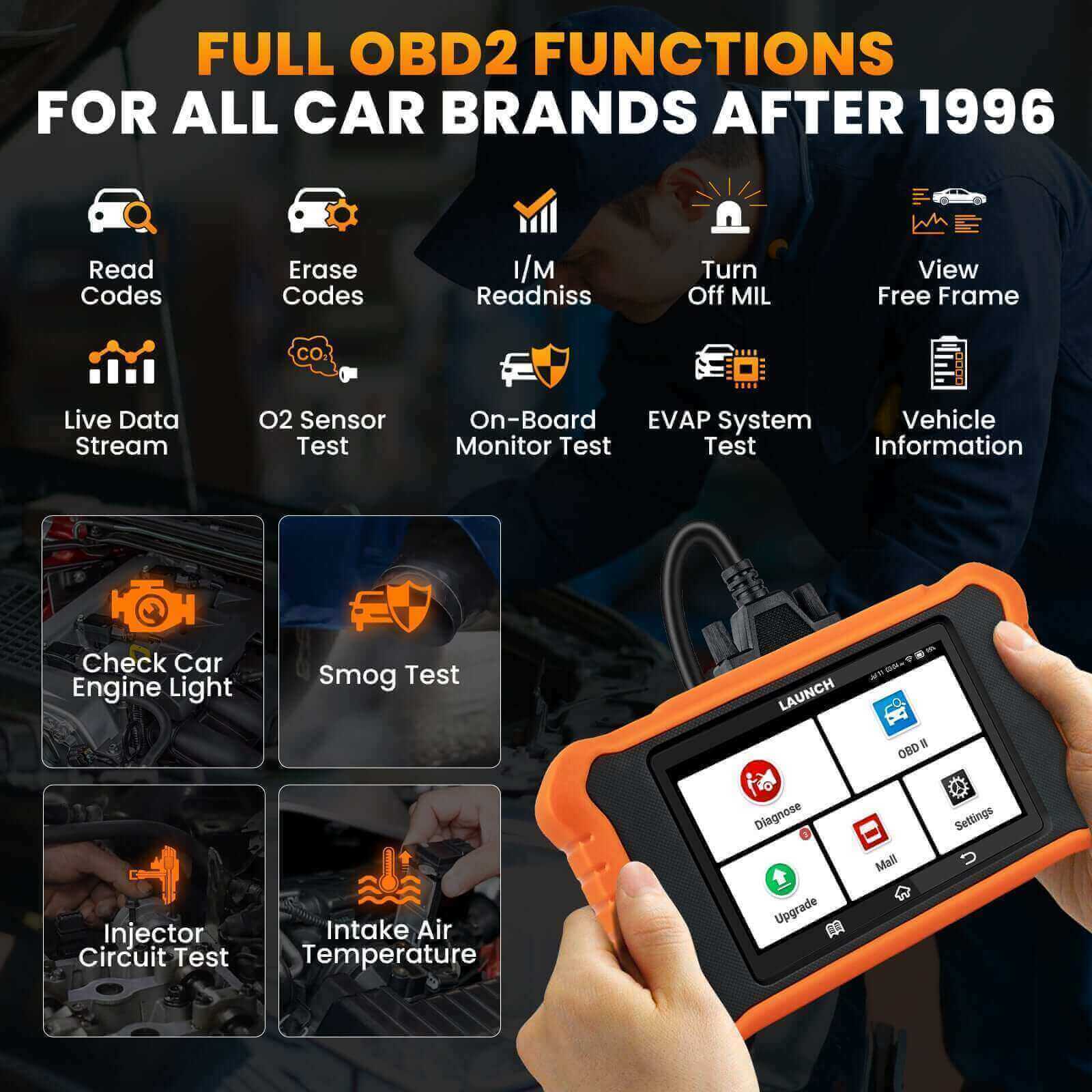 LAUNCH X431 Creader Elite 2.0 for Land Rover Bi directional Diagnostic Tool (Support Jaguar/Land Rover)