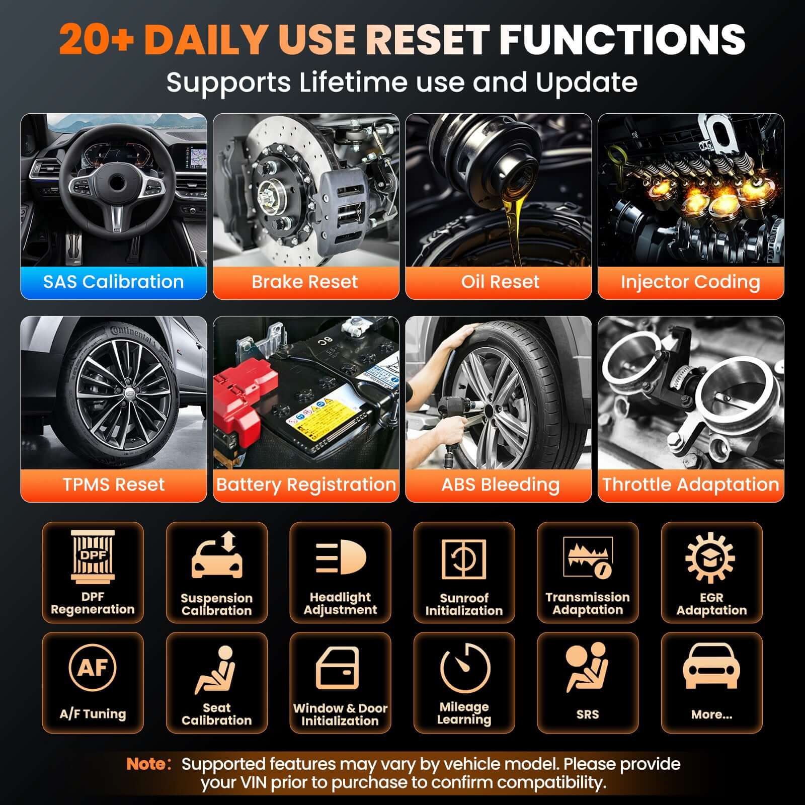 KINGBOLEN S6 Pro Bi-directional Scan Tool with 20 Resets | Lifetime Free Update