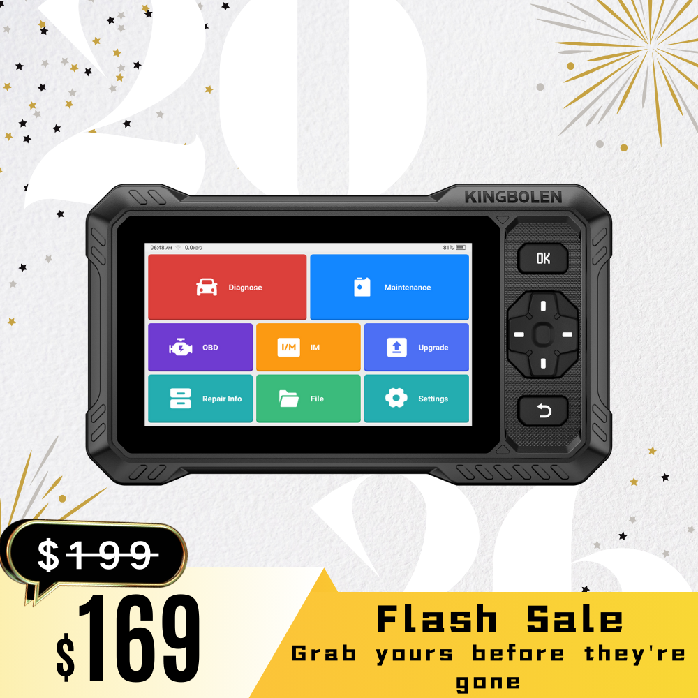 KINGBOLEN S6 ELITE 2025 Free Updates Full System Bi-Directional OBD2 Scanner