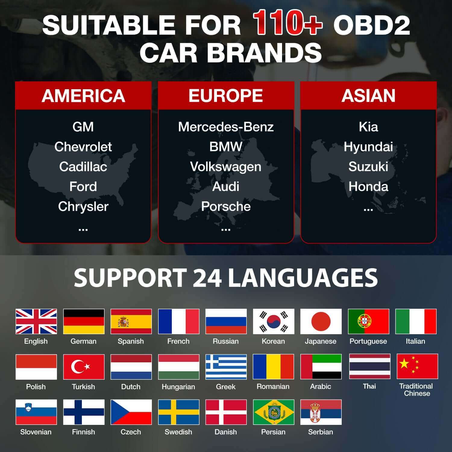 KINGBOLEN® K6 PRO All Systems Battery Tester TPMS Printer Diagnostic Scanner with 2 Years Free update K7 upgrate version