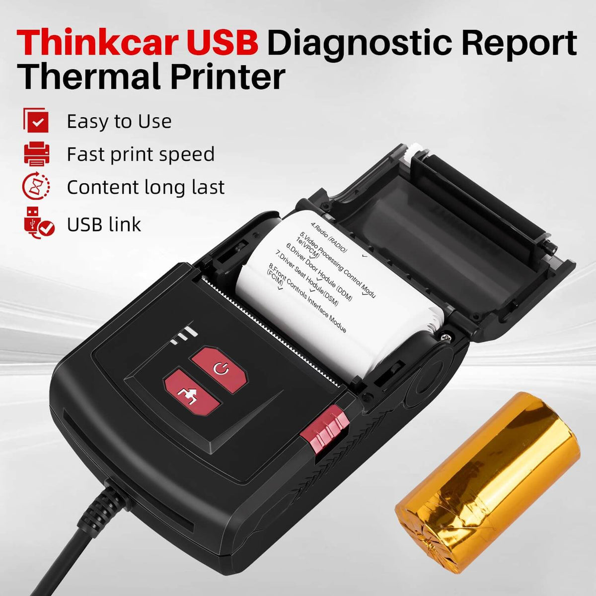 Thinkcar USB Obd2 Diagnostic Report Printer