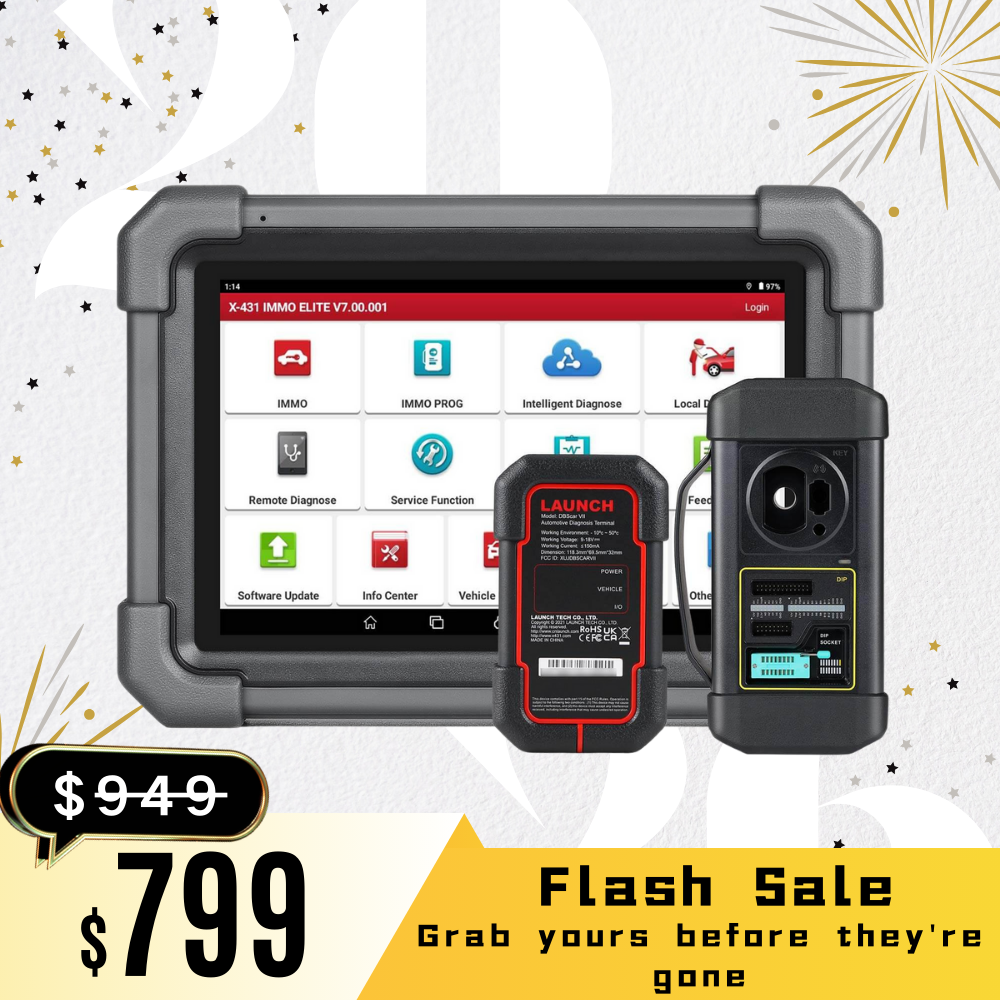 LAUNCH® X431 IMMO Elite Key Programmer All System With 40+ Reset Service Diagnostic Tool Support CANFD & DOIP