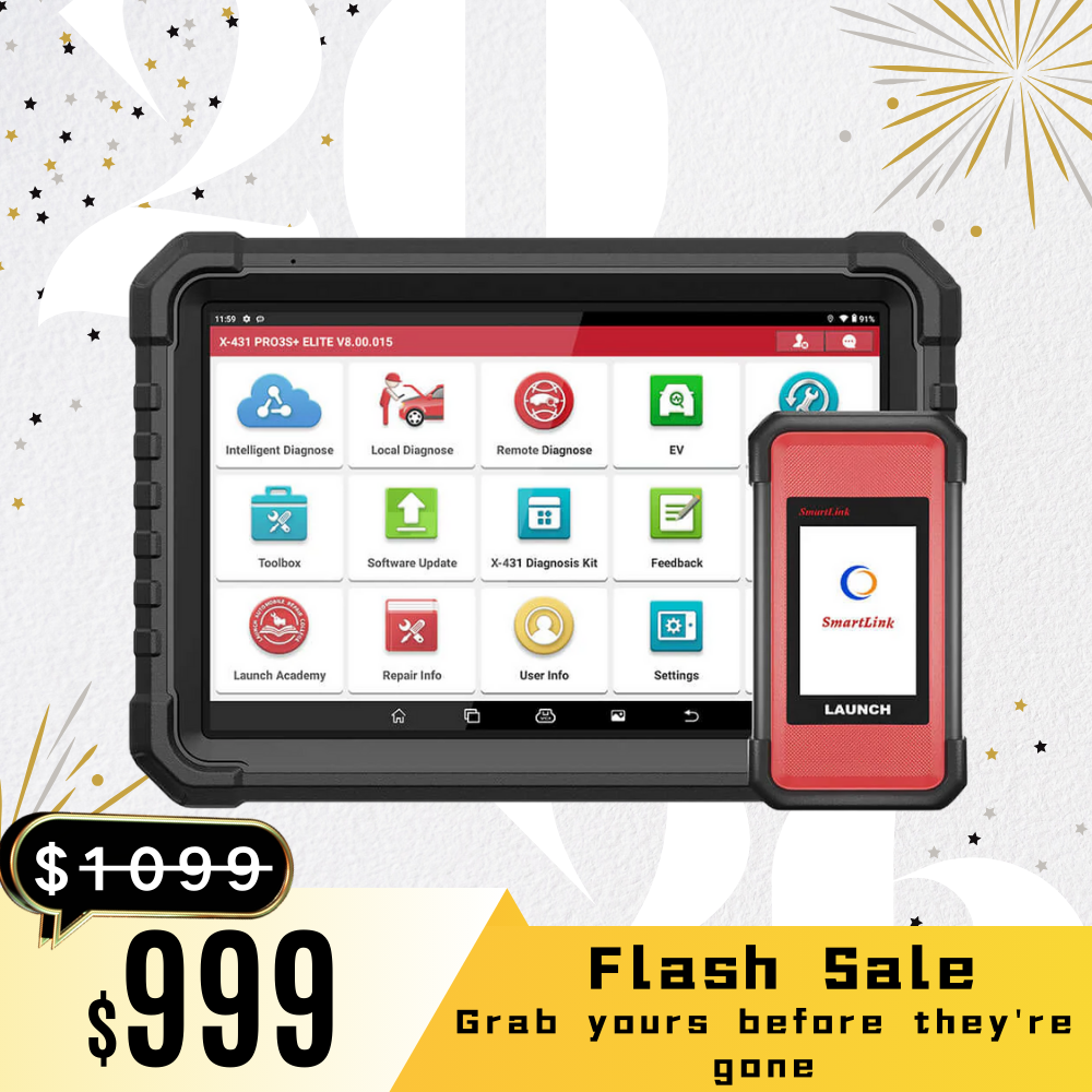 LAUNCH 2025 X431 PRO3S+ Elite SmartlinkC 2.0 Car & HD Truck Bi-Directional and ECU Coding Diagnostic Scan Tool with J2534 Coding,Topology Map