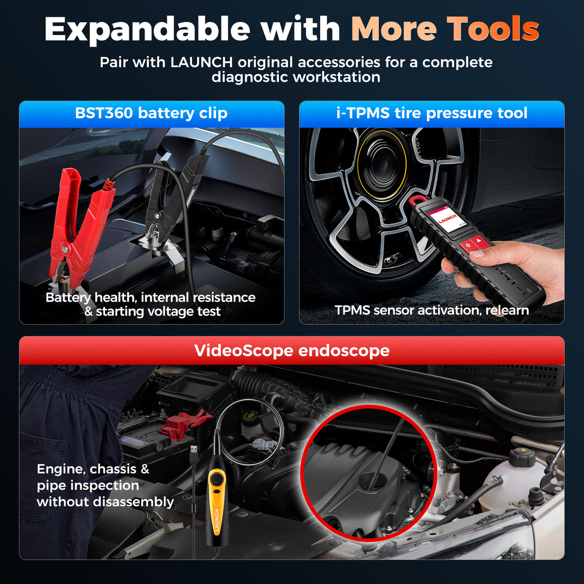 LAUNCH CRP719E Bidirectional Obd2 Scanner | Lifetime Free Updates