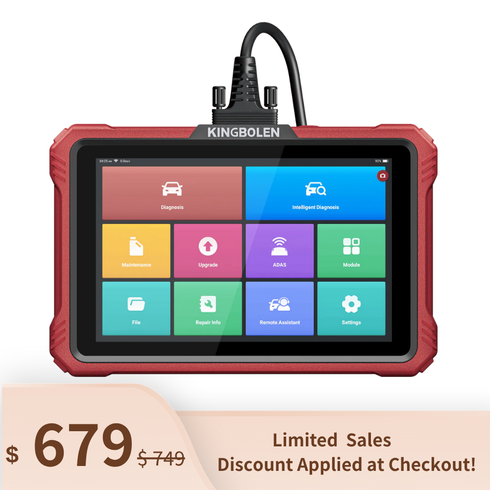 2025 Kingbolen K10 Elite CANFD&Doip Obd2 Scanner 40+ Resets All System Car Diagnostic Tools With ECU Coding Active Test Guide Function