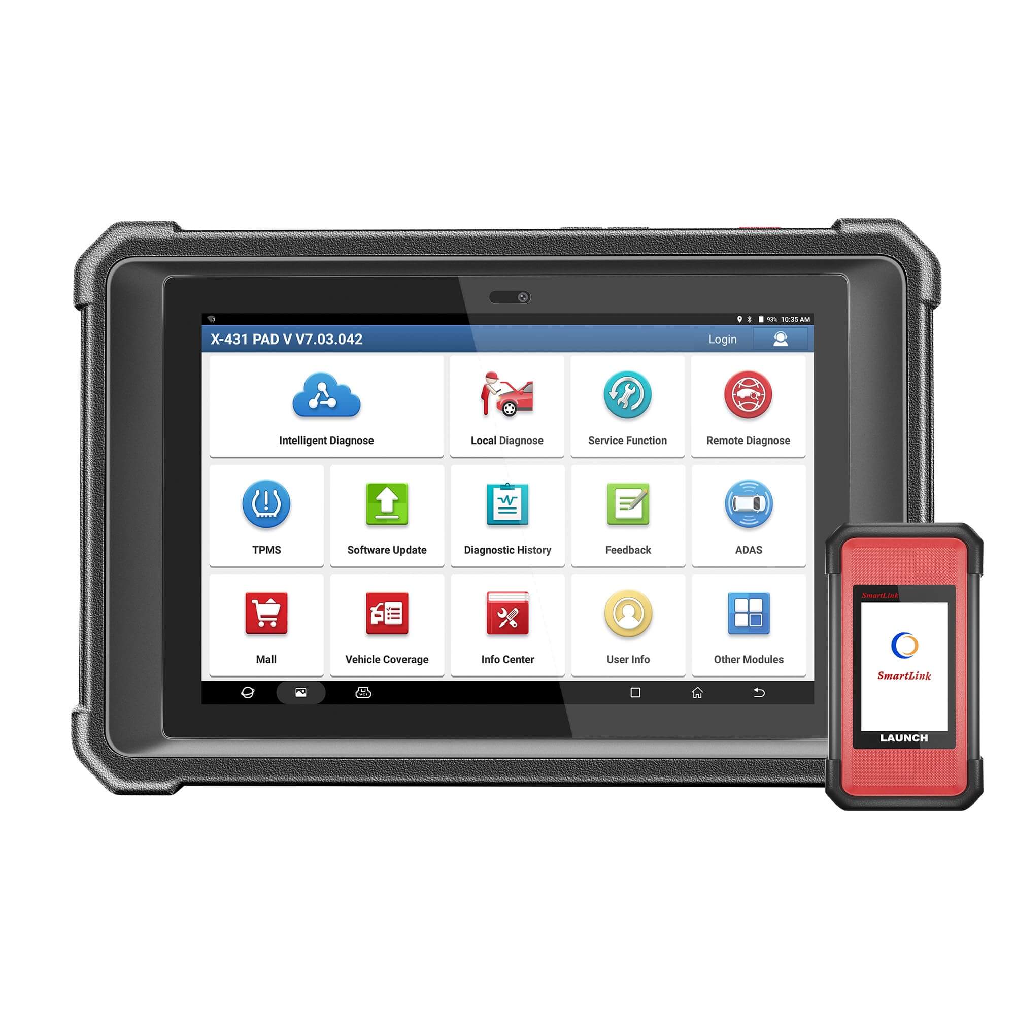 LAUNCH® X431 PAD V Elite Smartlink ECU Coding CAN-FD OBD2 Scanner