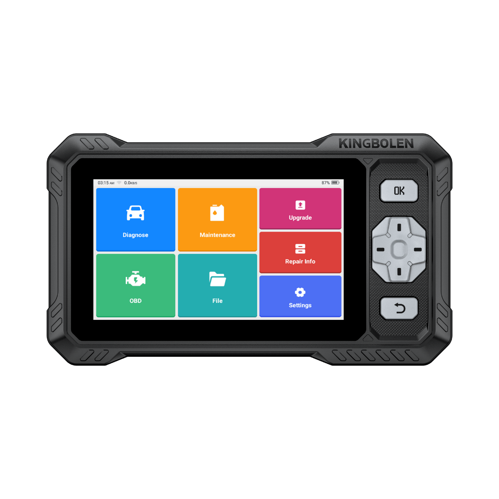 KINGBOLEN S608 Bi-Directional OBD2 Scanner with CAN FD & FCA/SGW Support for Full System Diagnostics and 9 Service Resets, Lifetime Free Update.