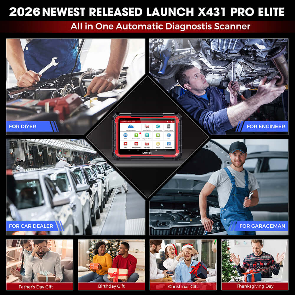 LAUNCH X431 PRO Elite Diagnostic Tool | Bi-Directional OBD2 Scanner with 2 Years Update