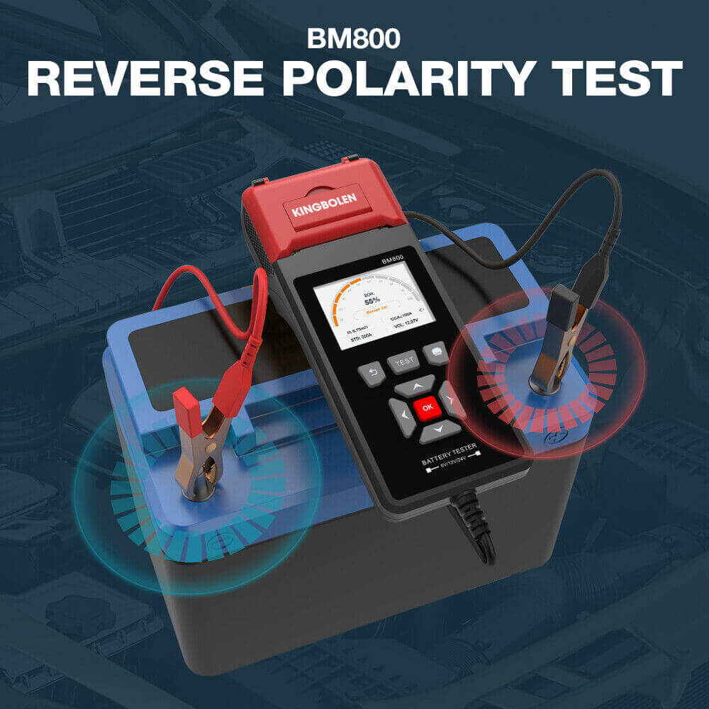 KINGBOLEN® BM800 Car Heavy Duty Truck Battery Tester 6V12V24V Cranking Charging Test With Printer