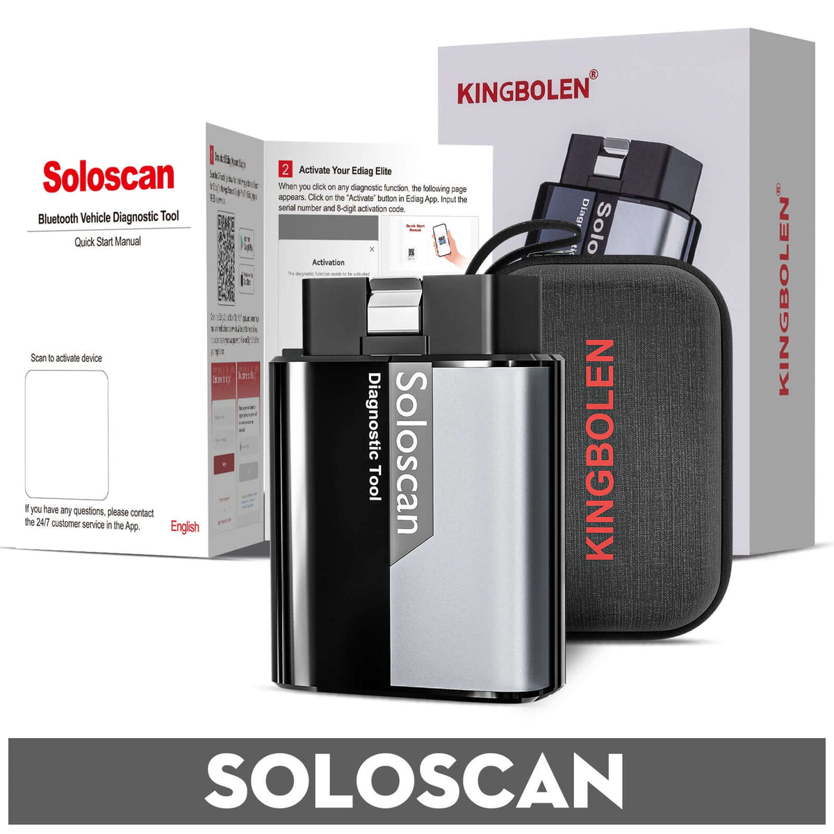 KINGBOLEN SOLOSCAN Ford & Mazda Bluetooth Obd2 Scanner