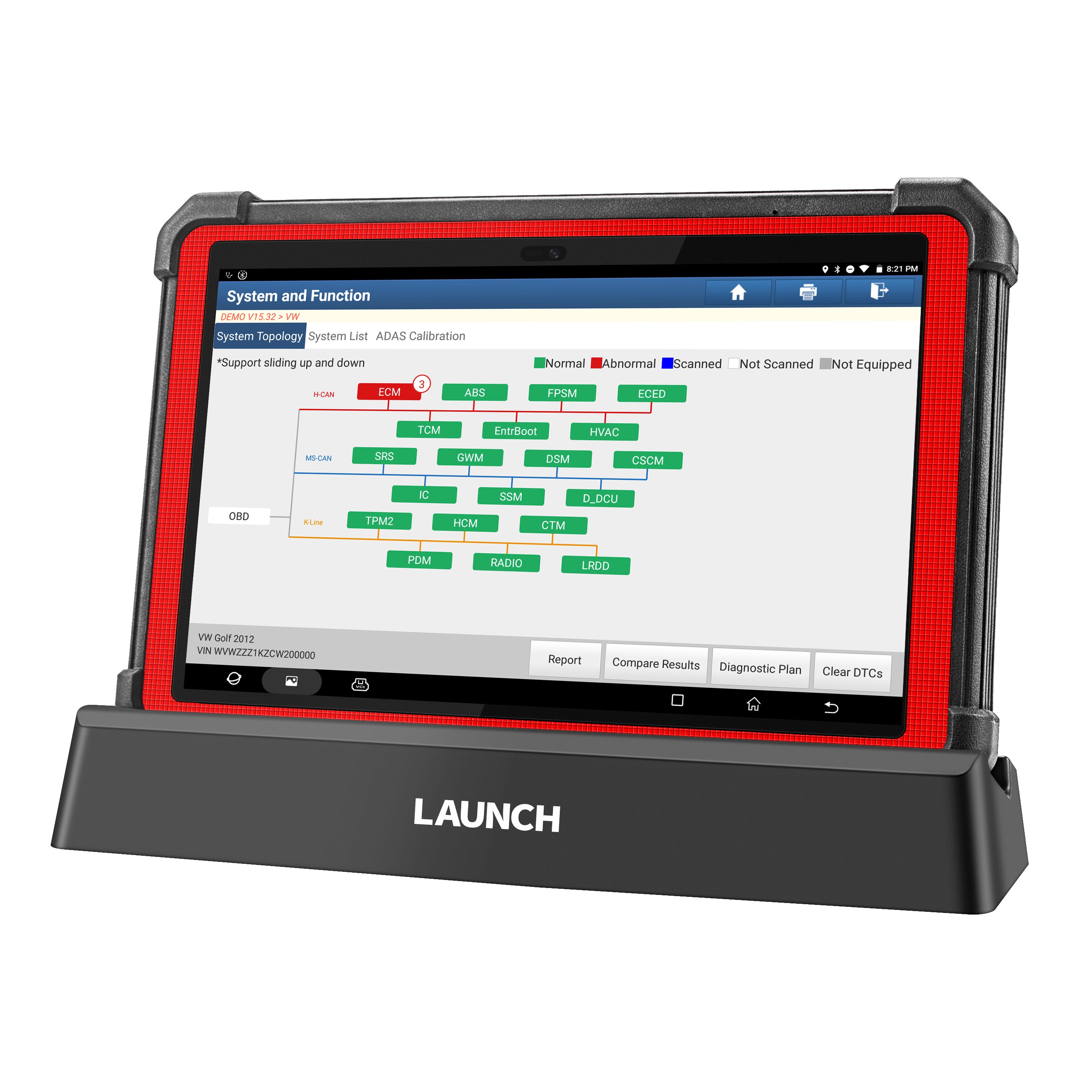 Launch X431 PAD V Smartbox 2025 – Full System Diagnostic Scanner with Bi-Directional Control, J2534/D-PDU/RP1210, CAN FD & DOIP Support, ECU Coding, Topology Mapping – Compatible with Heavy-Duty Trucks & EVs, 60+ Reset Functions