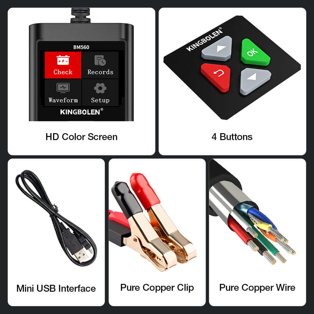 KINGBOLEN® BM560 6V 12V Auto Battery Tester