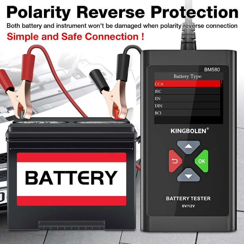 KINGBOLEN® BM580 6V 12V Auto Battery Tester