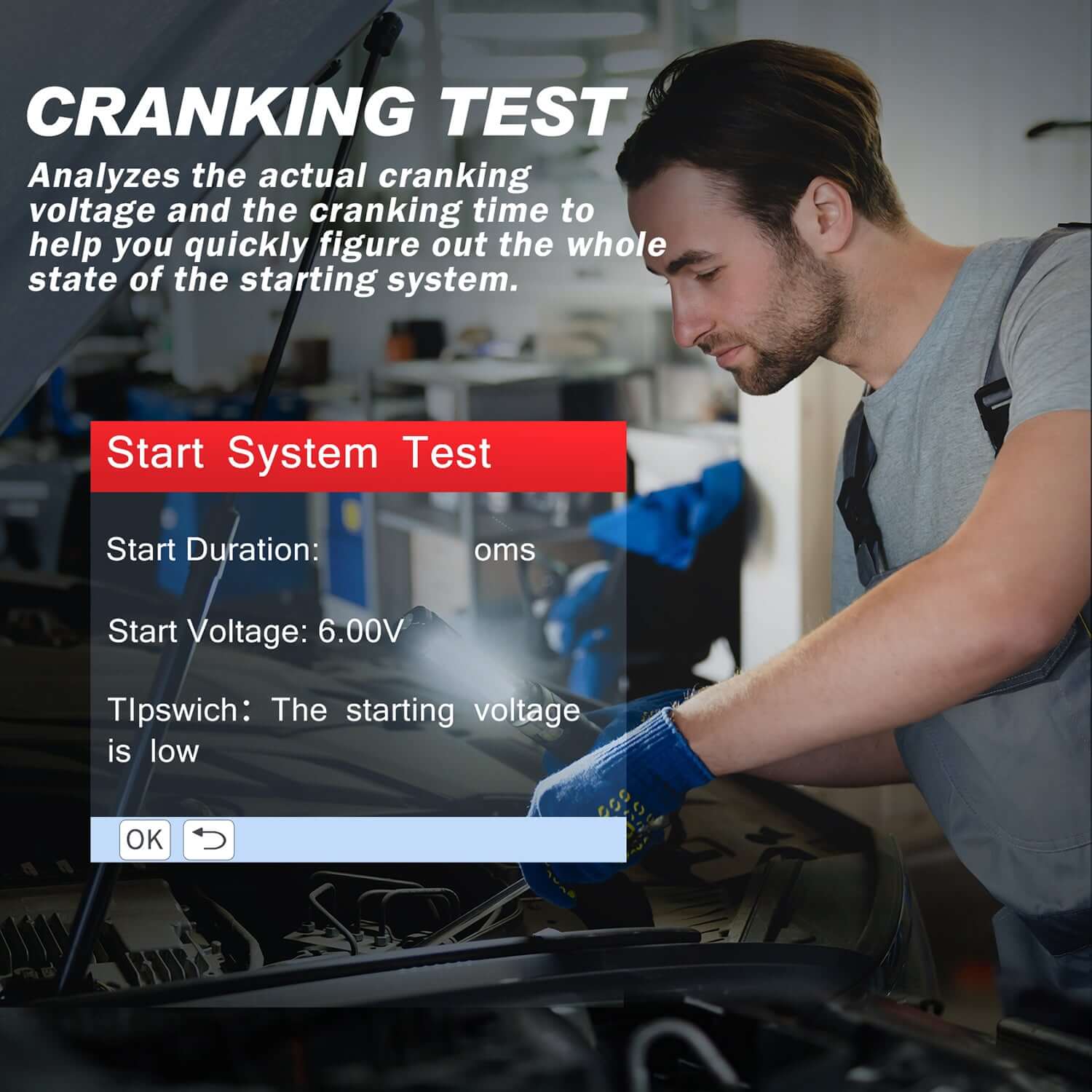 LAUNCH® CRB3001 OBD2 Scanner and Battery Tester