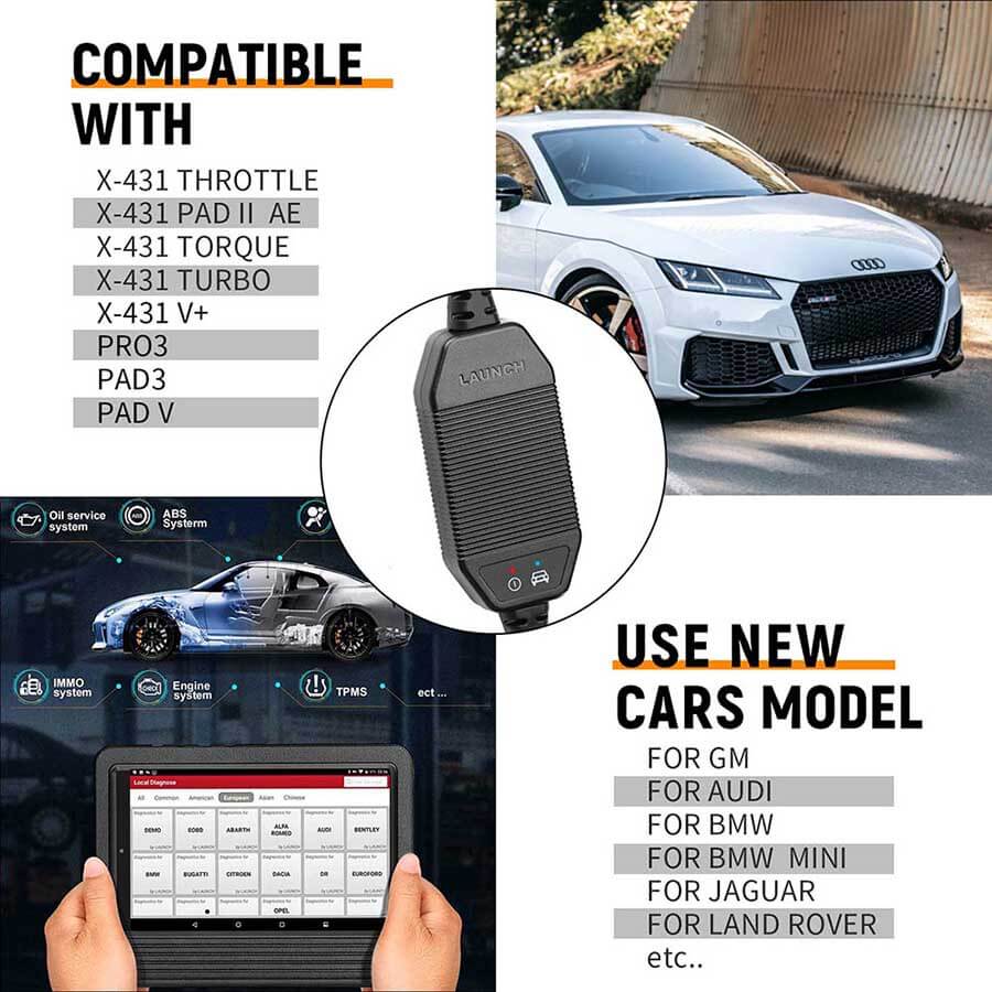 LAUNCH® CAN-FD Adapter for LAUNCH X431 OBD2 Scanner