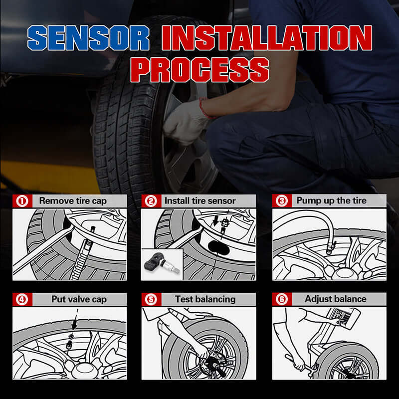 LAUNCH® X431 RF-Sensor 315MHz 433MHz TPMS Sensor
