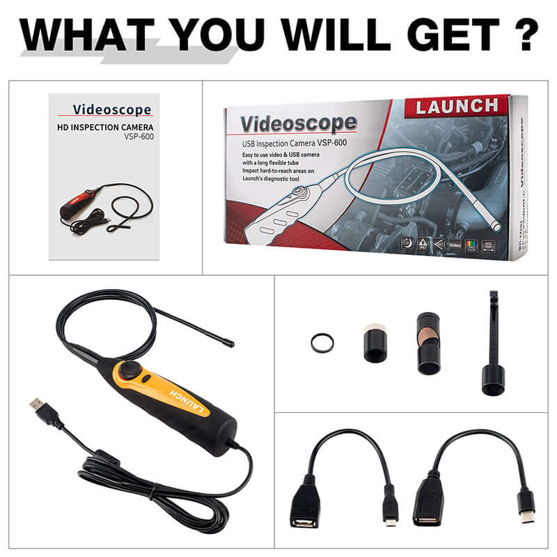 LAUNCH® VSP-600 HD Video Borescope