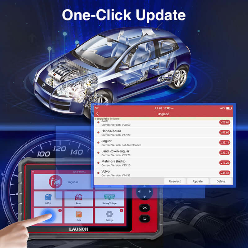 LAUNCH® CRP909E All Systems OBD2 Sanner with 28 Reset Functions