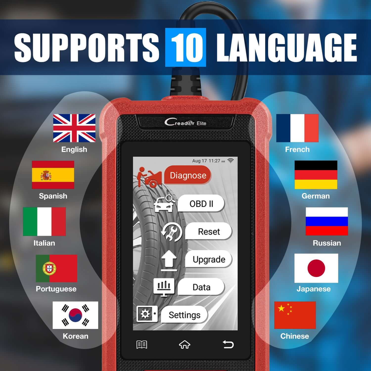 LAUNCH® Creader Elite 200/202/205 ABS and SRS OBD2 Scanner