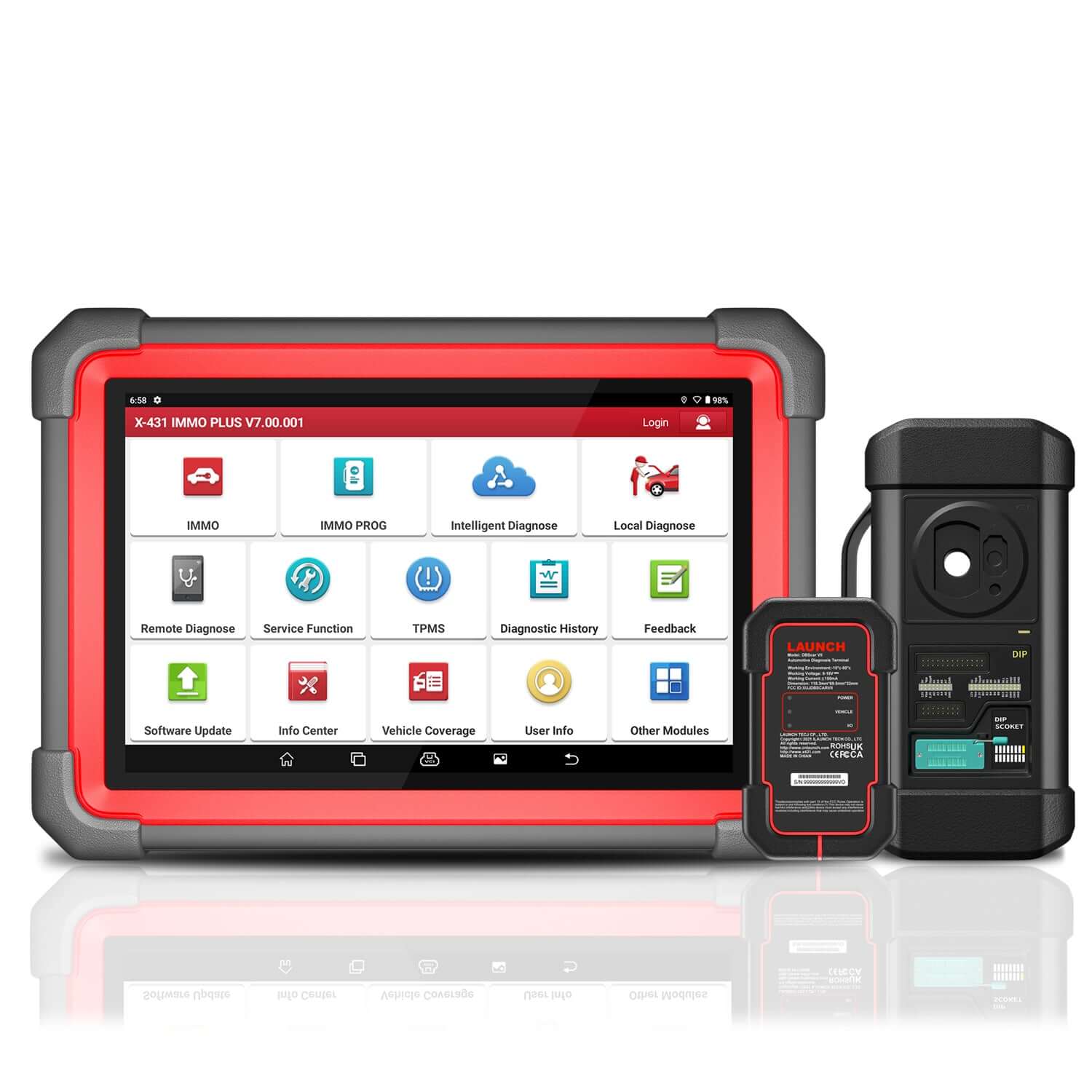 LAUNCH® X431 IMMO Plus Key Programmer and ECU Coding OBD2 Scanner