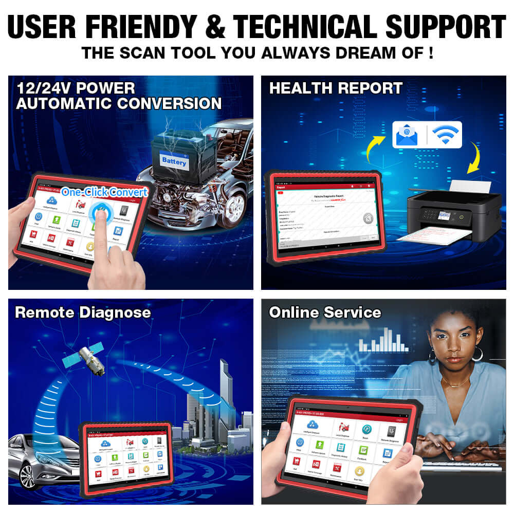 LAUNCH® X431 PRO3S+(v2.0) with HDIII 12V and 24V Car OBD2 Scanner