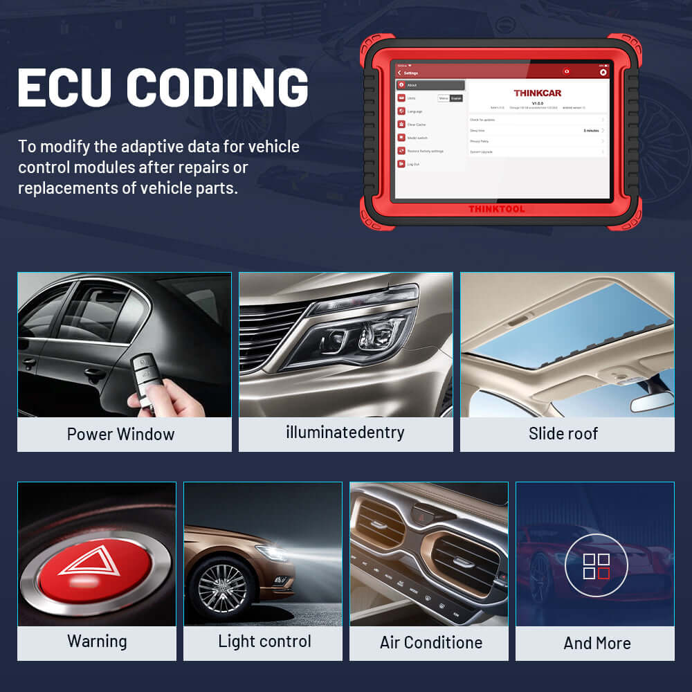 THINKCAR® Thinktool Pro ECU Coding Bidirectional OBD2 Scanner