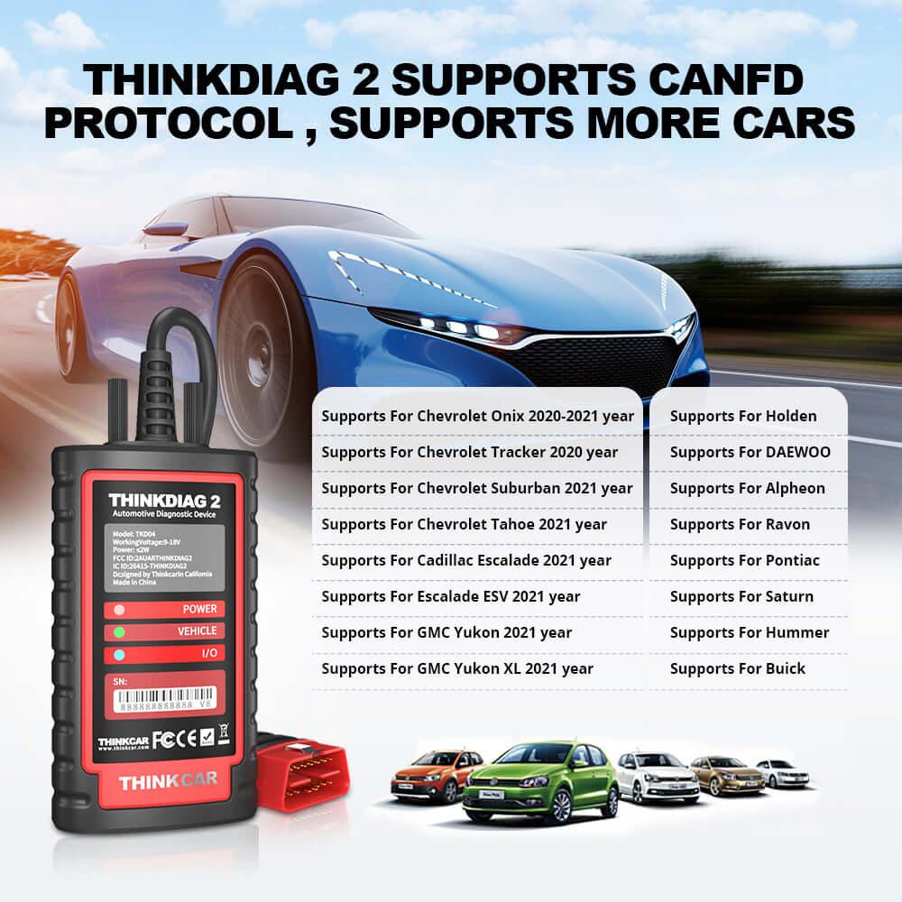 THINKCAR® ThinkDiag 2 CAN-FD Bi-directional OBD2 Scanner