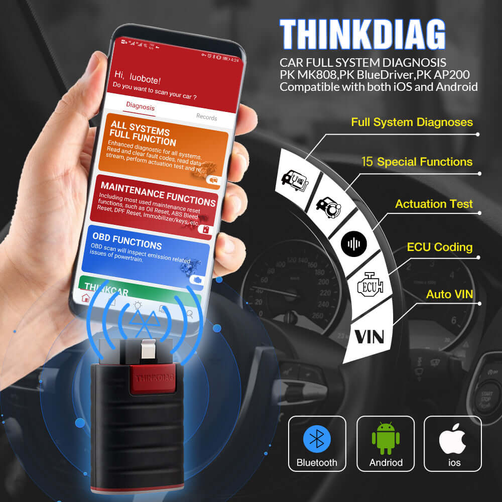 THINKCAR® ThinkDiag Old Version Bluetooth OBD2 Scanner