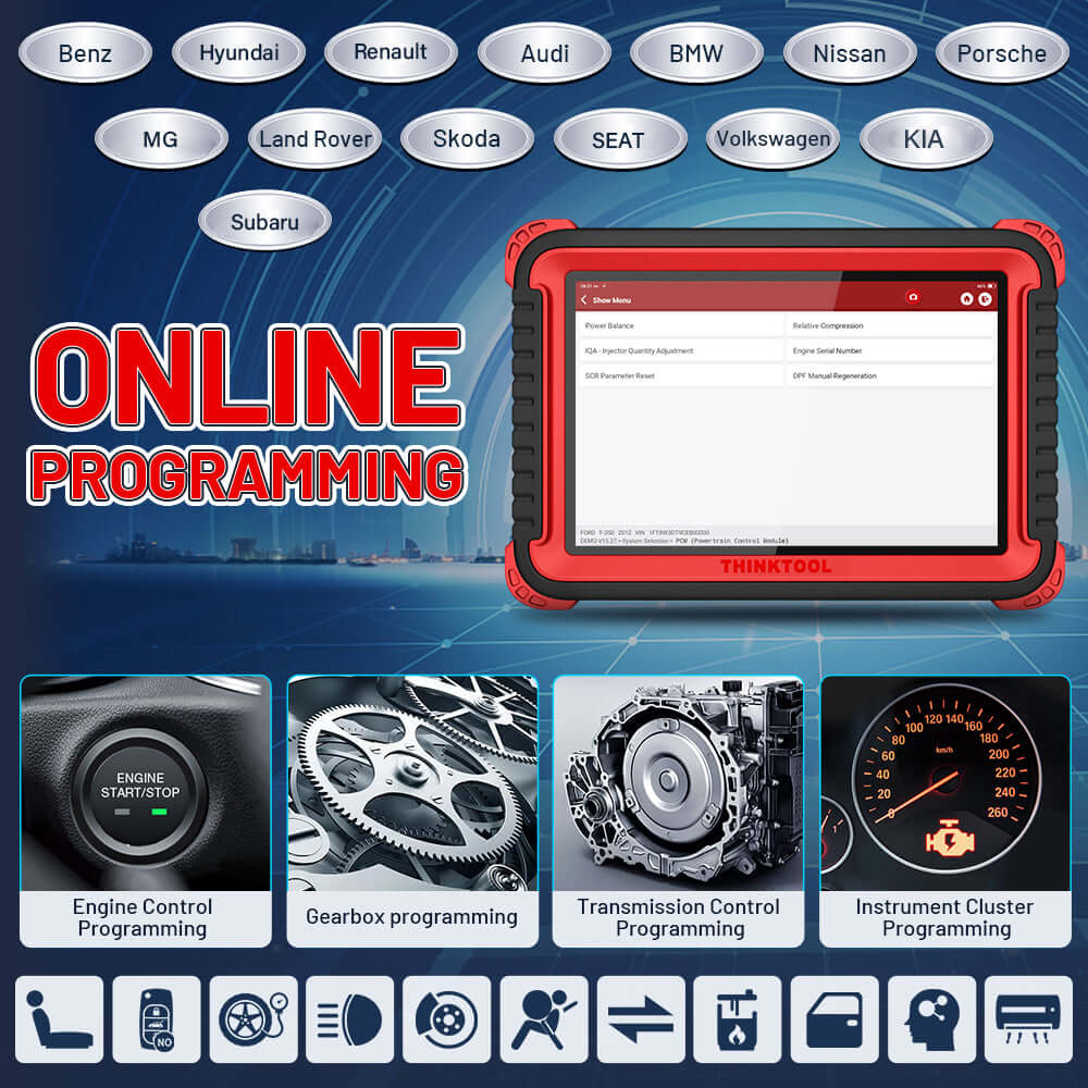 THINKCAR Thinktool Pros+ Online Programming OBD2 Scanner